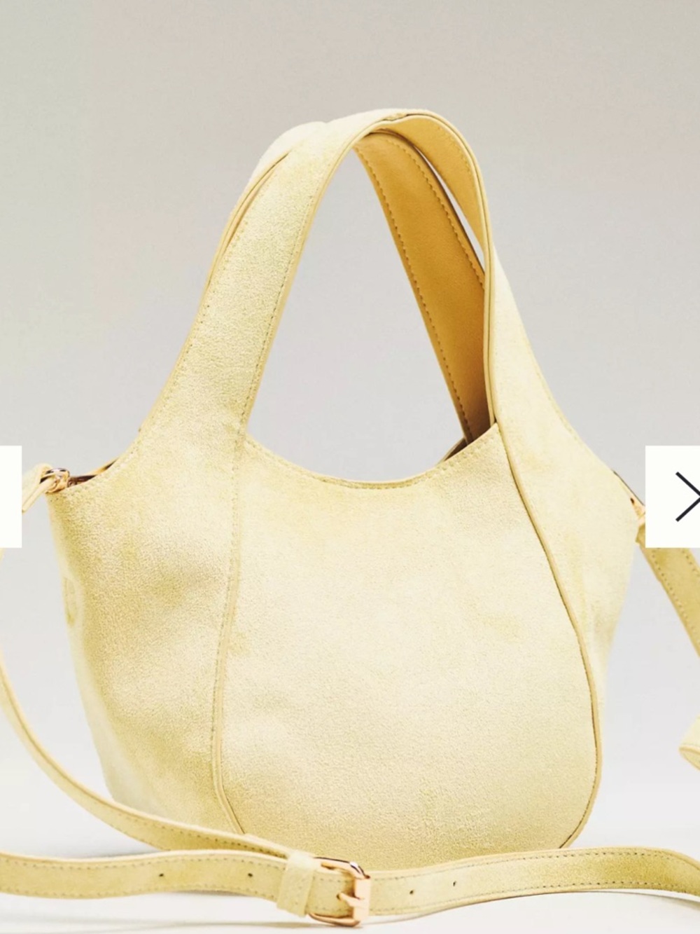 Anthropologie Pale Yellow bag “the sonia”